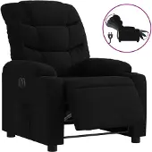 vidaXL Relaxsessel Elektrisch Schwarz Stoff