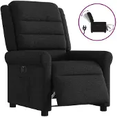 vidaXL Relaxsessel Elektrisch Schwarz Stoff