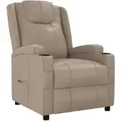 vidaXL Relaxsessel Cappuccino-Braun Kunstleder