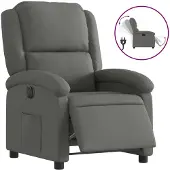 vidaXL Relaxsessel Elektrisch Dunkelgrau Stoff