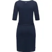 Ragwear Jerseykleid "Kenisha" Außentaschen Eingrifftaschen Elastisches Midikleid mit Taillengürtel