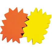 Agipa Symbol-Etiketten "Pfeil", gelb/orange, 160 x 240 mm