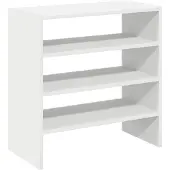 vidaXL Schuhregale 2 Stk. Stapelbar Weiß 60x30x30,5 cm