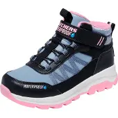 SKECHERS Klettstiefel "STORM BLAZER", Mädchen, Gr. 31, wärmend, schwarz, rosa, Lederimitat, Synthetik, Schuhe Klettstiefel, Winterboots, wasserabweisend, Größenschablone zum Download, Topseller