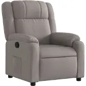 vidaXL Relaxsessel Taupe Stoff