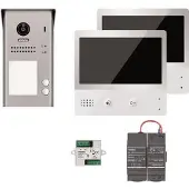 Indexa Video-Türsprech- VT200 SET AW2 anlage-Set AP 2-m.Komfort-Monitore 2838