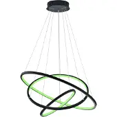 TRIO Multifunktionale WIZ LED Pendelleuchte Anthrazit Ø 80cm für Fernbedienung & App