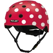 Melon Dotty White, Halber Helm, Hartschalenbau, Helmvisier