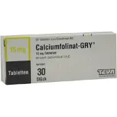 Teva Calciumfolinat GRY 15 Tabletten 30 St