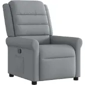 vidaXL Relaxsessel Hellgrau Stoff