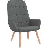 vidaXL Relaxsessel Dunkelgrau Stoff