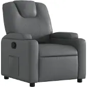 vidaXL Relaxsessel Grau Kunstleder