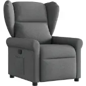 vidaXL Relaxsessel Dunkelgrau Stoff