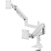 Mozi Infinity Line Dual Monitor Arm, weiss