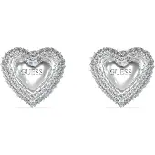 GUESS Beloved Pave Heart Studs Ohrringe