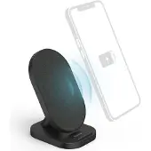Hama Wireless Charger QI-FC10S-Fab, 10 W, kabellose Smartphone-Ladestati