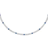 Morellato Elegant silver necklace with zircons Tesori SAIW136