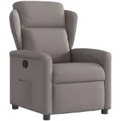 vidaXL Relaxsessel Taupe Stoff