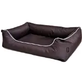 Lebon Hundebett Paula eckig dunkelbraun