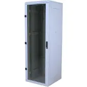 Triton Delta S rack 15U/600x600, glass grey Freistehendes Gestell
