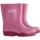 Power Safe Wasserdichte, rutschfeste Kindergummistiefel pink gefüttert Gr. 32/33