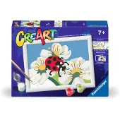 Ravensburger CreArt - Malen nach Zahlen - Ladybug with flowers