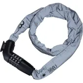 BBB Cycling Schloss CodeLink Reflectives Kettenschloss schwarz/grau - sic....