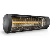 Solamagic EXO BASIC, Infrarot-Heizlüfter, Quarzglas, Draußen, Flur, Wand, Schwarz, Tasten