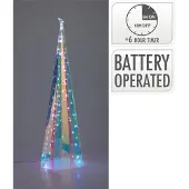 Koopman Kegel Regenbogen led 60 cm Weihnachtsdekoration