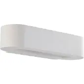 LINDBY Fioni Wandleuchte White - , Fioni, dimmbar, Weiß, für Wohnzimmer, Gips / Ton, Modern