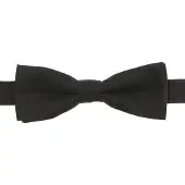 Venti Herren Fliege 12x5cm Polyester/Seidenmix gewebt Schwarz