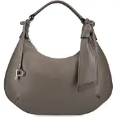 PICARD Leder Umhängetasche Schultertasche Embrace Hobo Bag Gravel taupe