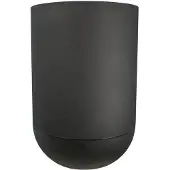 Riss Schwarzer Pflanztopf Ø 50 cm - Eleganter runder Gartenbehälter aus Kunststoff