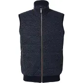 Bugatti Sweatweste "Regular Fit" mit Stehkragen und aus reine Baumwolle