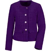 MADELEINE Jerseyblazer "Blazer Eleganter Tweed-Kurzblazer mit Metallknöpfen" Edle Metallknöpfe