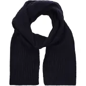 Manfield Blauer Schal mit Rippmuster | Größe Onesize