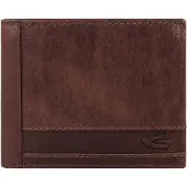 Camel active Scheintasche Geldbörse Herrenbörse querformat, Leder mittelbraun cognac field