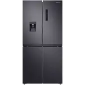 Samsung RF48A401EB4/EO, Freistehend, French door, Schwarz, LED, An Tür, Gehärtetes Glas