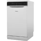 Whirlpool WSFO 3O23 PF, Freistehend, Single (45 cm breit), Weiß, Schwarz, Tasten, 1,3 m