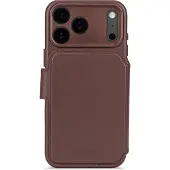 Decoded Apple iPhone 17 Pro Max Hülle - Echtes Leder - - 2 in 1 Case/Klapphülle - Braun