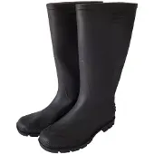 Car Mel Shoes Schwarze Gummistiefel hoher Schaft Größe 39 für Gartenarbeiten mit Spatenschutz