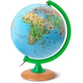 Räthgloben Globus KS2525, Kinderglobus, Ø 25cm, polit. und physisches Kartenbild, LED-Beleuchtung