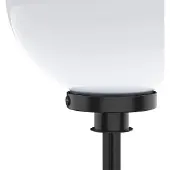 Selltec Kugelleuchte Kugellampe KIRA Gartenlampe, Außenleuchte Erdspieß, opal weiß Garten, Outdoor, Terrasse