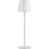 Selltec LED Tischlampe Akku Outdoor Up & Down Lichtaustritt, USB, Dimmbar Touchdimmer weiß Indoor, Outdoor