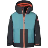 TROLLKIDS Rauland wasserdichte Kinder Skijacke mit Kapuze blau 128
