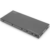 Digitus 4x2 HDMI Matrix Switch, 4K/60Hz, 3840 x 2160 Pixel, 18 Gbit/s, 3840 x 2160 Pixel, 1.4/2.2, Schwarz, Metall