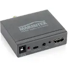 Marmitek HDMI Extractor Konverter - Connect AE14 - HDMI Konverter - 4K Audio Extractor - ARC - Audio Signal aus HDMI Kabel - Audio Return Channel verwenden auf Audiosystem ohne ARC, Anthrazit