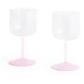 HAY Weingläser Tint Transparent / Light Pink (2er-Set)