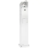 VAR HDS 115 Handdesinfektionsspender, mit Abfallbehälter 2051 , Farbe: weiß, pulverbeschichtet