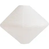 HAY Lampenschirm Diamond, Ø80 cm, weiß, Papier/Bambus Diamond, weiß / opal, für Wohn- / Esszimmer, Papier / Lunolit / Lunopal, Skandinavisch